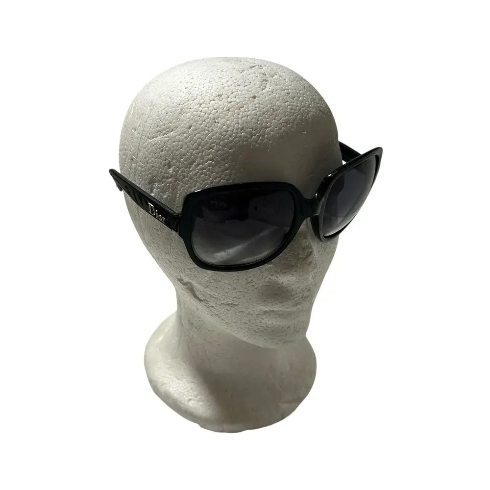 Dior Black Square Frame Sunglasses w/Gold Accents DiorMitzA3 EUC